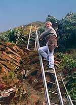 Klimmen en klauteren op de Calmont