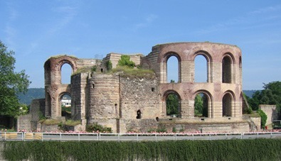 Overblijfsel Romeins badhuis in Trier