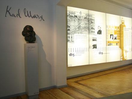 Karl Marx Haus ingericht als permanent museum en tentoonstelling